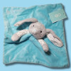 Lapin OKAÏDI OBAÏBI doudou plat bleu