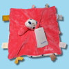 Chien NOUKIES doudou plat Zoé rose