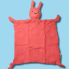 Lapin VERTBAUDET doudou plat en lange rose