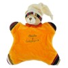 ours DOUDOU ET COMPAGNIE plat orange bonnet blanc