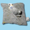 Koala MOTS D'ENFANTS doudou plat gris