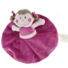 Poupée fille KIMBALOO doudou plat violet prune