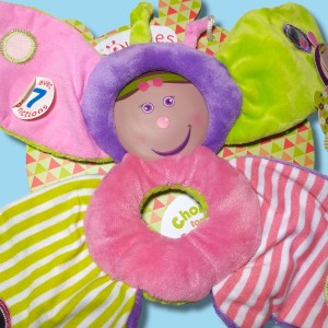 Papillon DOUDOU ET COMPAGNIE "Les Bouilles de doudou"