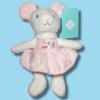 Souris TEX BABY Carrefour peluche rose