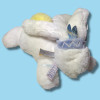 Lapin DOUDOU ET COMPAGNIE "Bonbon" blanc et bleu indien PM