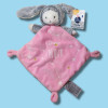 Lapin MOTS D'ENFANTS doudou phosphorescent rose "Douce NUIT"