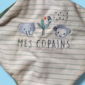 Tigre MOTS D'ENFANTS doudou "MES COPAINS"