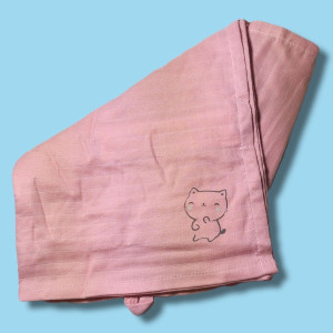 Lange DPAM Du Pareil Au Même doudou rose chat