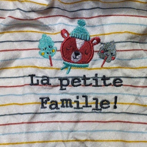 Renard MOTS D'ENFANTS doudou "La petite famille !"