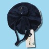Doudou GRAIN DE BLE rond plat bleu marine