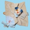 Jim le chien NATTOU doudou plat beige et bleu