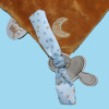 Bob le raton-laveur NATTOU doudou plat marron
