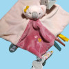 Koala NATTOU "Iris" doudou plat rose