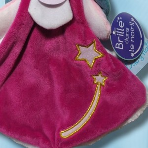 Lapin BABY NAT'  luminescent rose