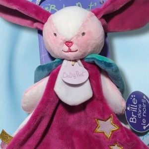 Lapin BABY NAT'  luminescent rose