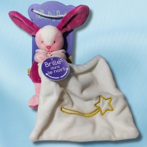 Lapin BABY NAT'  luminescent rose