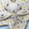 Koala MOTS D'ENFANTS doudou plat blanc