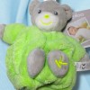 Ours KALOO doudou boule Plume vert PM