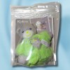 Ours KALOO doudou boule Plume vert PM