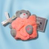 Ours KALOO doudou boule Néon Plume orange PM
