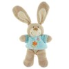 Lapin TEX CARREFOUR doudou beige pull bleu