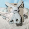 Lapin DOUKIDOU doudou couverture bleu