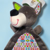 Loup VERTBAUDET doudou plat