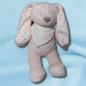 Lapin VERTBAUDET peluche rose