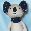 Koala BOUT'CHOU (Monoprix) doudou gris et bleu marine