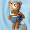 Ours BOUT'CHOU (Monoprix) doudou peluche jupe jean