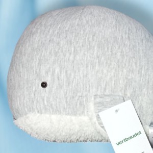 Baleine VERTBAUDET peluche grise