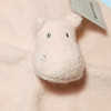 Hippopotame NATTOU doudou carré plat rose