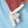 Lapin NATTOU doudou carré plat rose