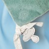 Lapin NATTOU doudou carré plat bleu