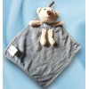 Doudou ours plat gris "bear"
