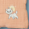 Marie Les Aristochats DISNEY Baby doudou lange rose