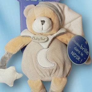 Ours BABY NAT pantin "les luminescents étoile" beige