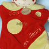 Coccinelle BABY NAT' doudou marionnette Cocci adore les fleurs