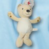 Ours NICOTOY peluche beige et or