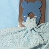 Souris NATTOU doudou anneau dentition bleue
