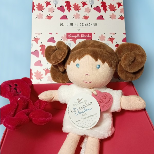 Poupée DOUDOU ET COMPAGNIE Les Demoiselles Melle Blanche 19 cm