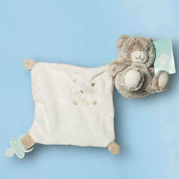 Ours TEX BABY Carrefour beige "Mon Doudou"