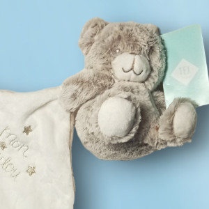 Ours TEX BABY Carrefour beige "Mon Doudou"