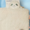 Paresseux NOUKIE'S doudou Morice carré plat blanc