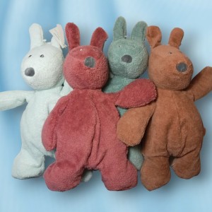 Lapin NATTOU peluche rose foncé Bonnie