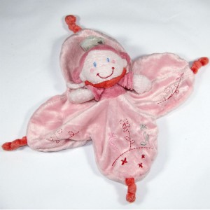 Doudou Poupée KIABI NICOTOY fleur rose