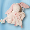 Lapin BABY NAT doudou plat Misty rose