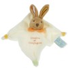 Lapin DOUDOU ET COMPAGNIE carré plat beige