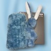 Lapin NATTOU doudou couverture bleu