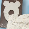 Souris NATTOU doudou anneau dentition blanc